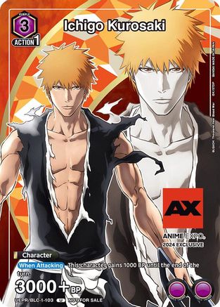 Image of Ichigo Kurosaki (Anime Expo 2024) (UEPR/BLC-1-103) - Union Arena Promotion Cards Foil