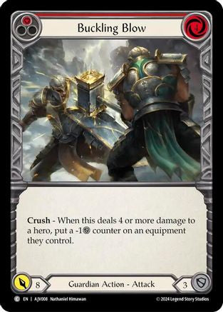 Image of Buckling Blow (Red) [AJV008] (Armory Deck: Jarl Vetreidi)