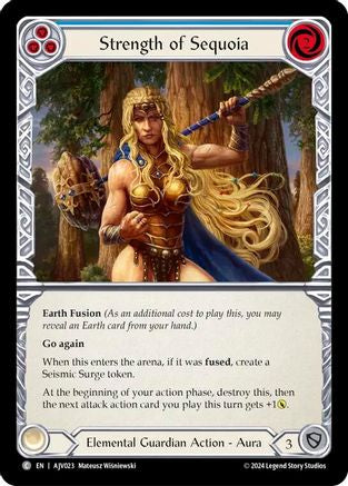 Image of Strength of Sequoia (Blue) [AJV023] (Armory Deck: Jarl Vetreidi)