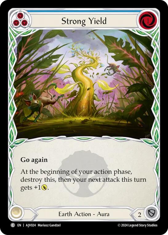Image of Strong Yield (Blue) [AJC024] (Armory Deck: Jarl Vetreidi)