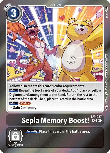 Image of Sepia Memory Boost! [LM-037] [Special Limited Set]