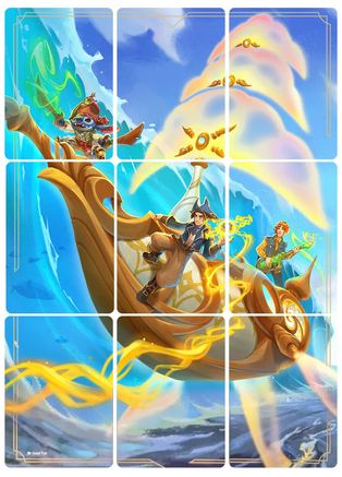 Image of Azurite Sea Puzzle Insert (Set of 9)  - Azurite Sea