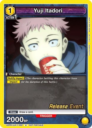Image of Yuji Itadori (002) (UEPR/JJK-1-002) - UE03BT Jujutsu Kaisen Release Event Cards