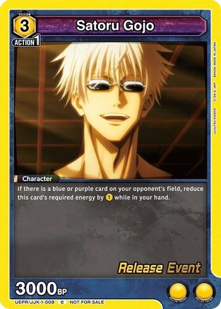 Image of Satoru Gojo (009) (UEPR/JJK-1-009) - UE03BT Jujutsu Kaisen Release Event Cards