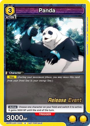 Image of Panda (016) (UEPR/JJK-1-016) - UE03BT Jujutsu Kaisen Release Event Cards