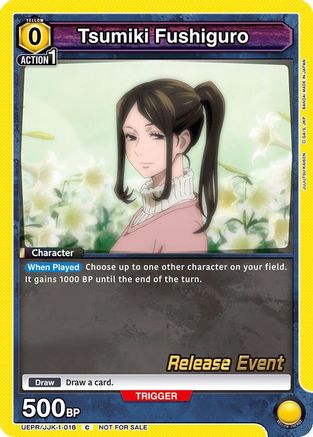 Image of Tsumiki Fushiguro (UEPR/JJK-1-018) - UE03BT Jujutsu Kaisen Release Event Cards