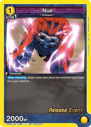 Image of Nue (UEPR/JJK-1-026) - UE03BT Jujutsu Kaisen Release Event Cards