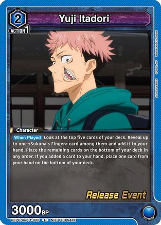 Image of Yuji Itadori (038) (UEPR/JJK-1-038) - UE03BT Jujutsu Kaisen Release Event Cards