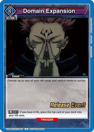 Image of Domain Expansion (067) (UEPR/JJK-1-067) - UE03BT Jujutsu Kaisen Release Event Cards