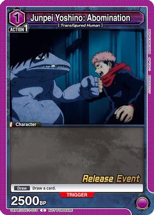 Image of Junpei Yoshino: Abomination (UEPR/JJK-1-073) - UE03BT Jujutsu Kaisen Release Event Cards