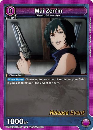 Image of Mai Zen'in (UEPR/JJK-1-078) - UE03BT Jujutsu Kaisen Release Event Cards