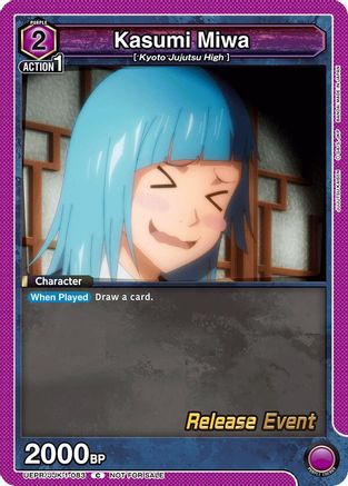 Image of Kasumi Miwa (083) (UEPR/JJK-1-083) - UE03BT Jujutsu Kaisen Release Event Cards