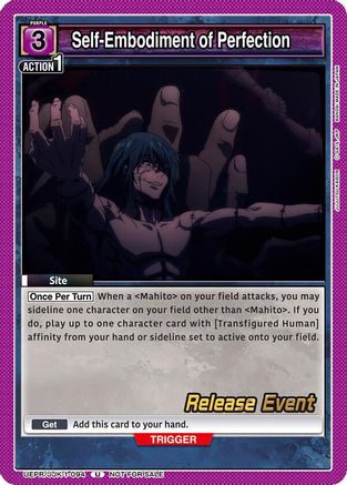 Image of Self-Embodiment of Perfection (UEPR/JJK-1-094) - UE03BT Jujutsu Kaisen Release Event Cards