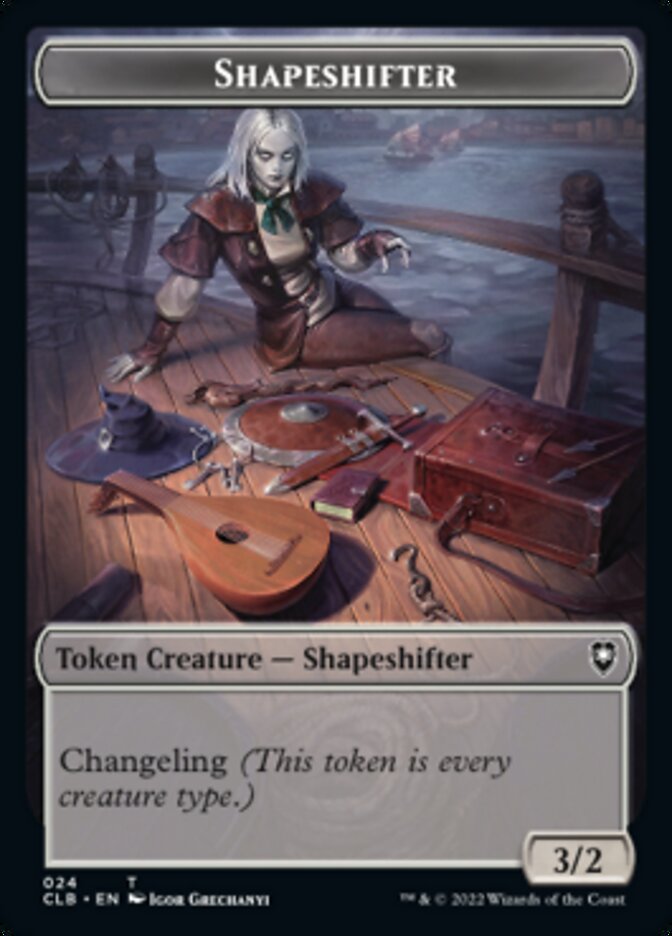 Image of Shapeshifter (024) // Shapeshifter (028) Double-Sided Token [Commander Legends: Battle for Baldur's Gate Tokens]
