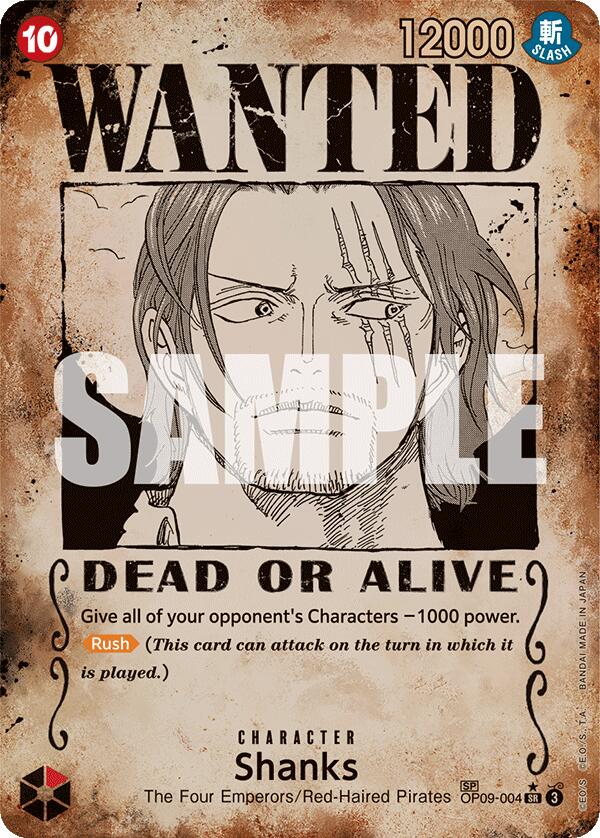 Image of Shanks (Wanted Poster) [Emperors in the New World]