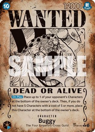 Image of Buggy (Wanted Poster) [Emperors in the New World]