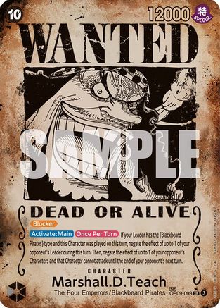 Image of Marshall.D.Teach (Wanted Poster) [Emperors in the New World]