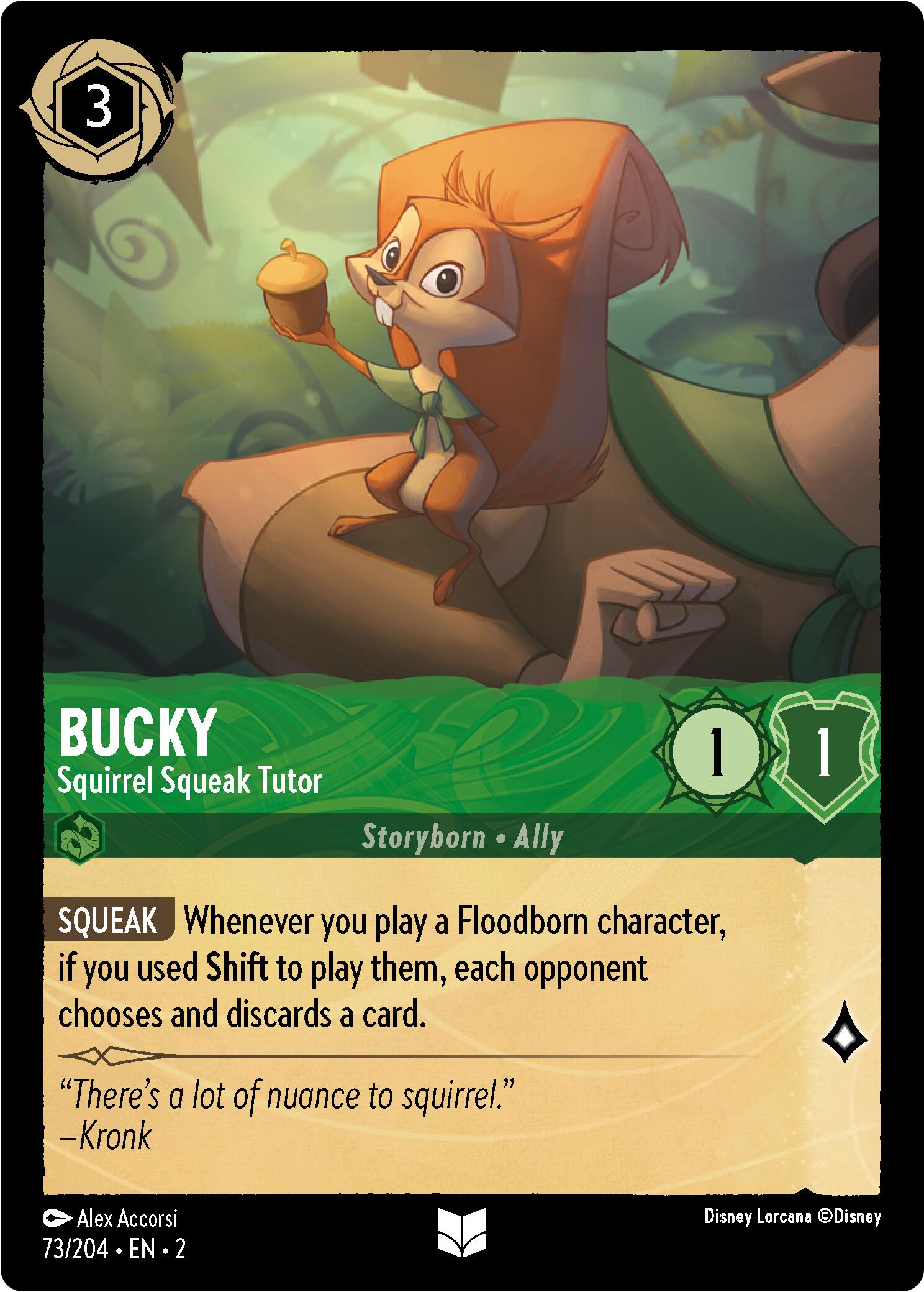 Image of Bucky - Squirrel Squeak Tutor (Errata Version) (73/204) [Rise of the Floodborn]