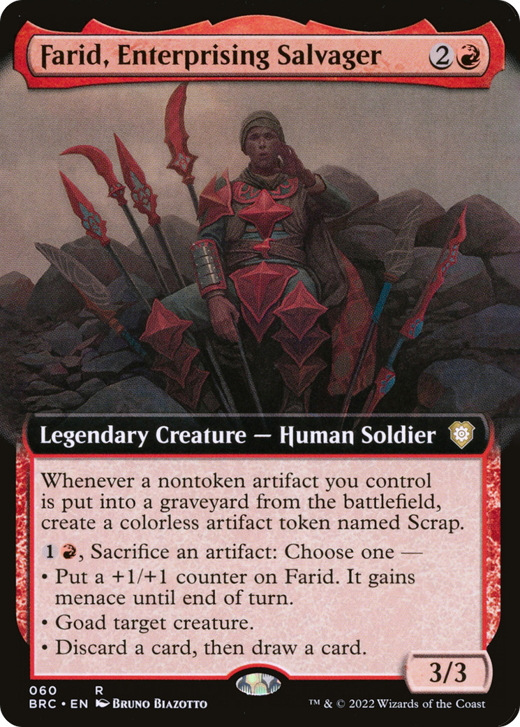 Image of Farid, Enterprising Salvager (Extended Art) [The Brothers' War Commander]