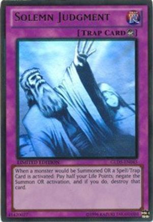 Image of Solemn Judgment [GLD5-EN045] Ghost/Gold Rare
