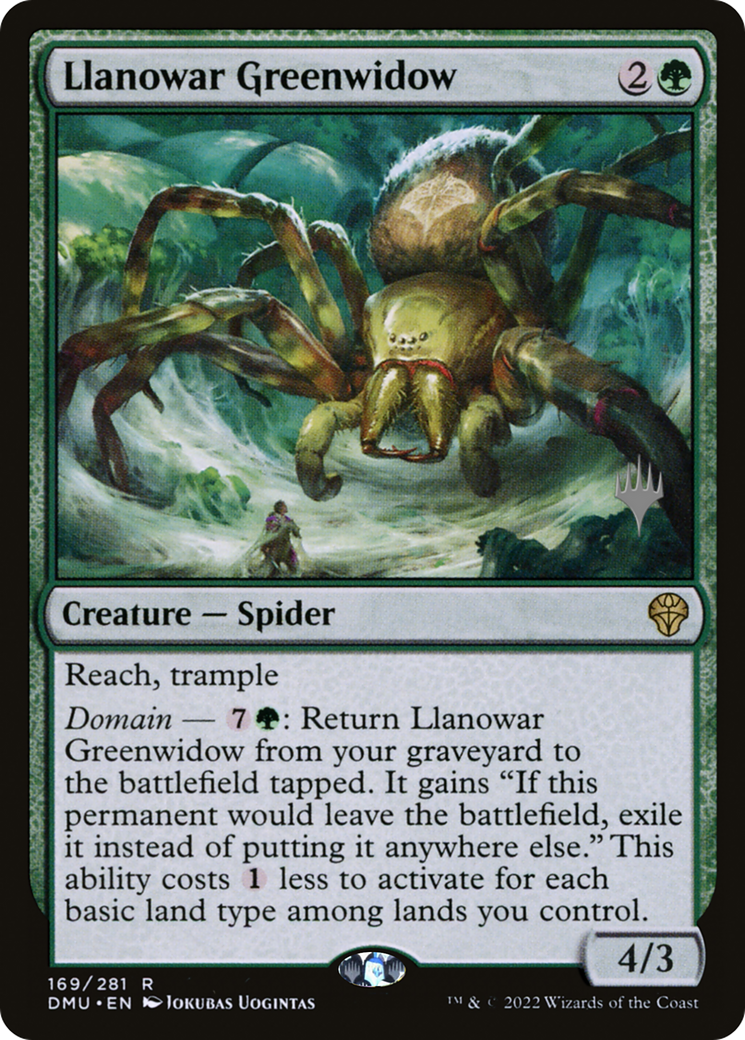 Image of Llanowar Greenwidow (Promo Pack) [Dominaria United Promos]