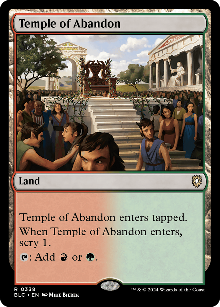 Image of Temple of Abandon [Bloomburrow Commander]