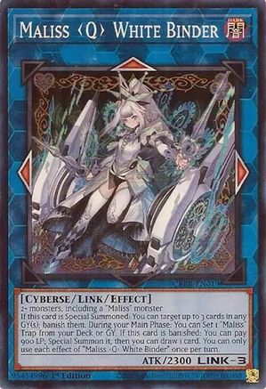 Image of Maliss Q White Binder [CRBR-EN019] Super Rare
