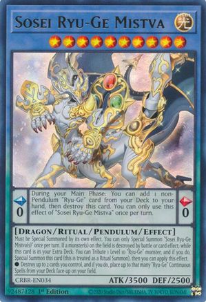 Image of Sosei Ryu-Ge Mistva [CRBR-EN034] Ultra Rare