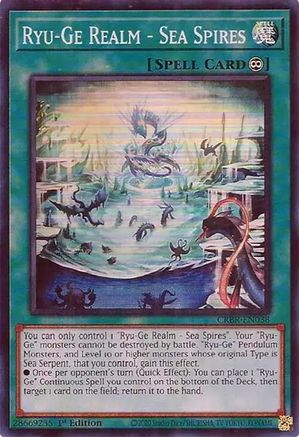 Image of Ryu-Ge Realm - Sea Spires (SR) [CRBR-EN038] Super Rare