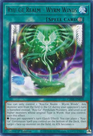 Image of Ryu-Ge Realm - Wyrm Winds [CRBR-EN039] Rare