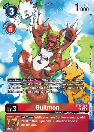Image of Guilmon [BT17-008] (Legend Pack 2024 Box Topper) [Chain of Liberation]