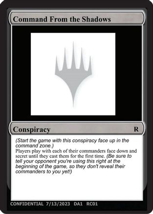 Image of Command From the Shadows [Unknown Event]