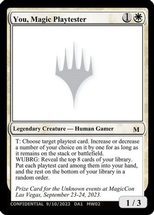 Image of You, Magic Playtester [Unknown Event]