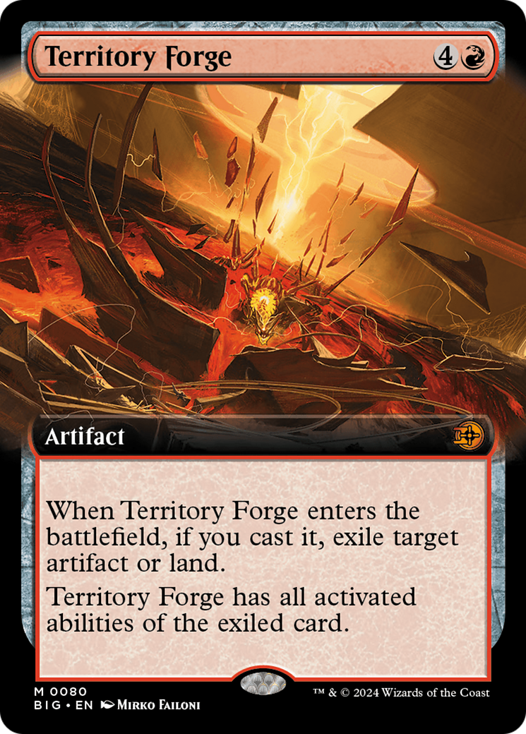 Image of Territory Forge (Extended Art) [Outlaws of Thunder Junction: The Big Score]