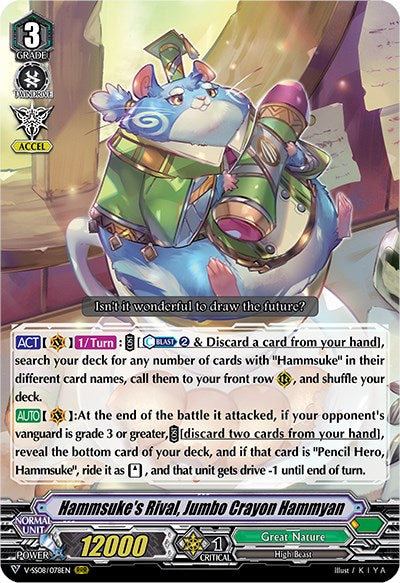 Image of Hammsuke's Rival, Jumbo Crayon Hammyan (V-SS08/078EN) [Clan Selection Plus Vol.2]