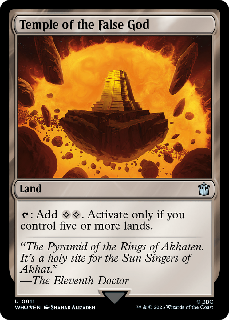 Image of Temple of the False God (Surge Foil) [Doctor Who]