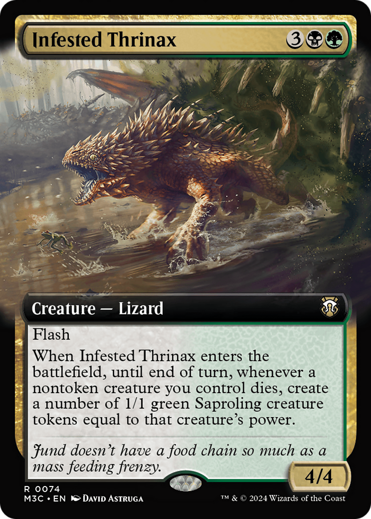 Image of Infested Thrinax (Extended Art) [Modern Horizons 3 Commander]