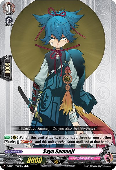 Image of Sayo Samonji (D-TB01/065EN) [Touken Ranbu: ONLINE 2021]