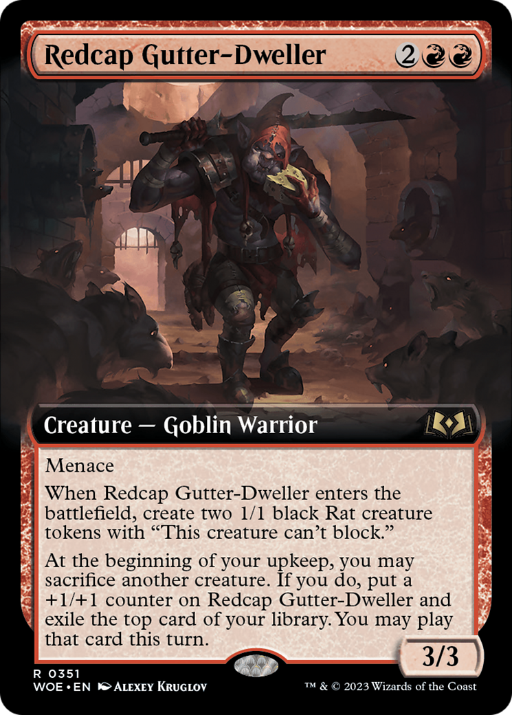 Image of Redcap Gutter-Dweller (Extended Art) [Wilds of Eldraine]