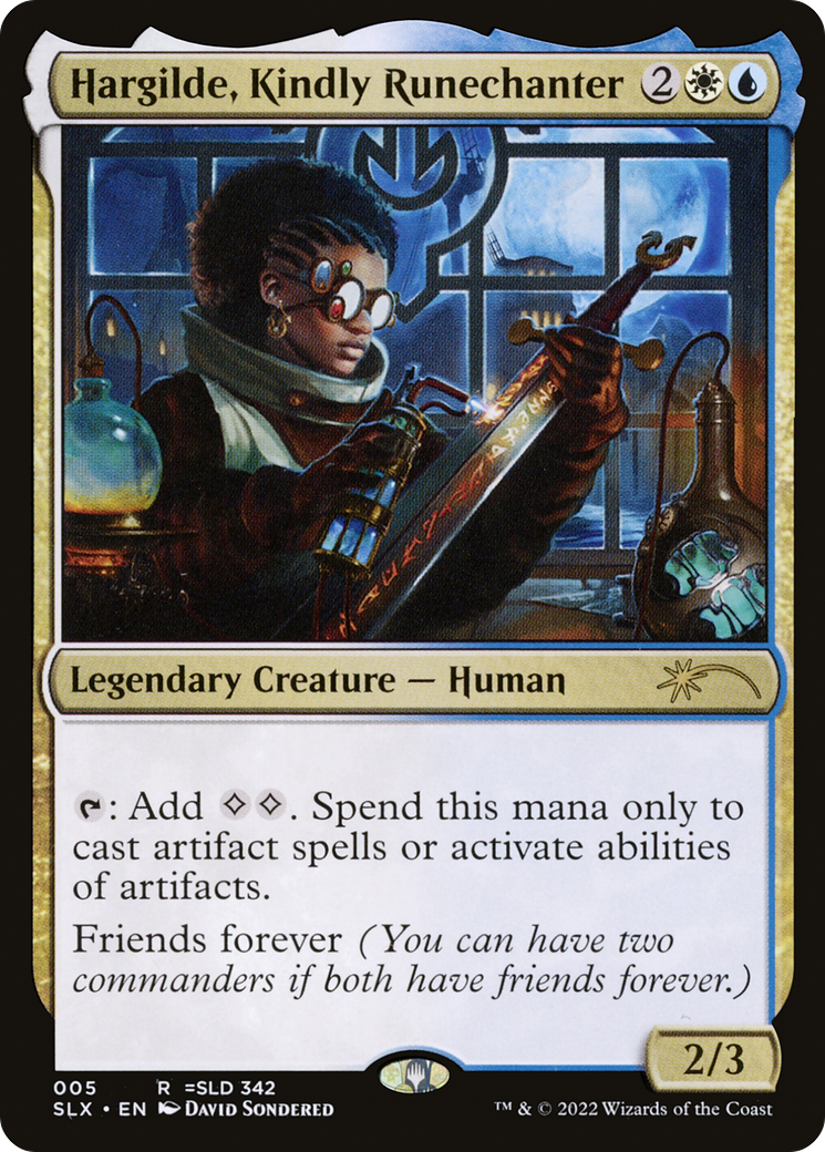 Image of Hargilde, Kindly Runechanter [Secret Lair: Universes Within]