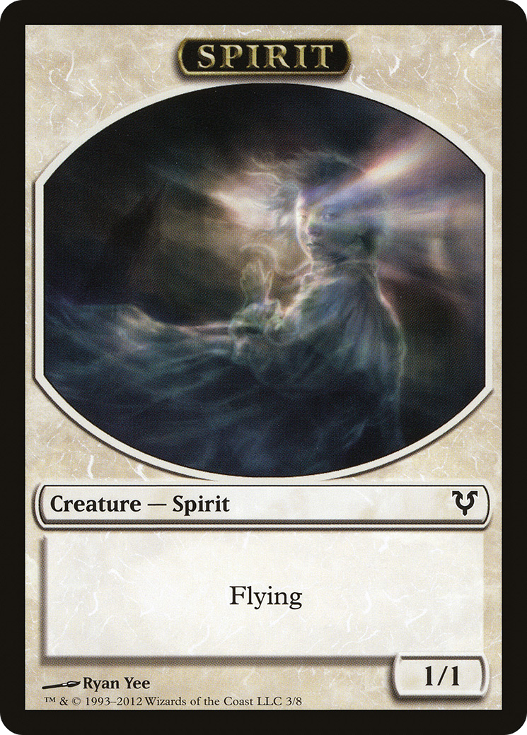 Image of Spirit Token (3/8) [Avacyn Restored Tokens]