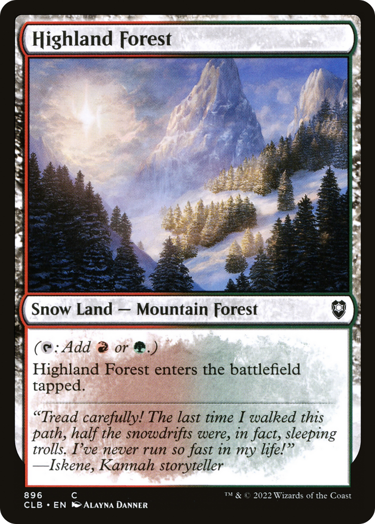 Image of Highland Forest [Commander Legends: Battle for Baldur's Gate]