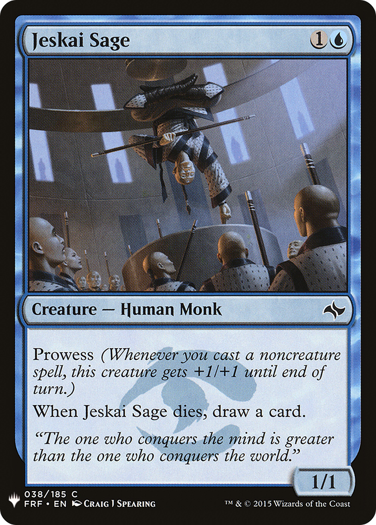 Image of Jeskai Sage [Mystery Booster]