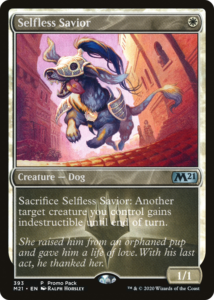 Image of Selfless Savior (Promo Pack) [Core Set 2021 Promos]