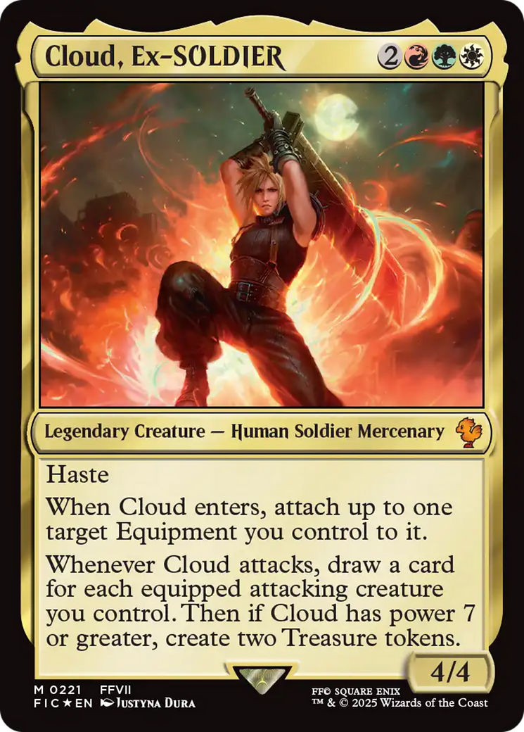 Image of Cloud, Ex-SOLDIER (Surge Foil) [FINAL FANTASY Commander]