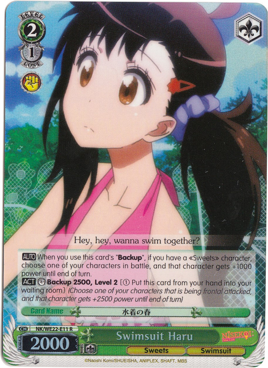 Image of Swimsuit Haru (NK/WE22-E11) (Parallel Foil) [NISEKOI Extra Booster]