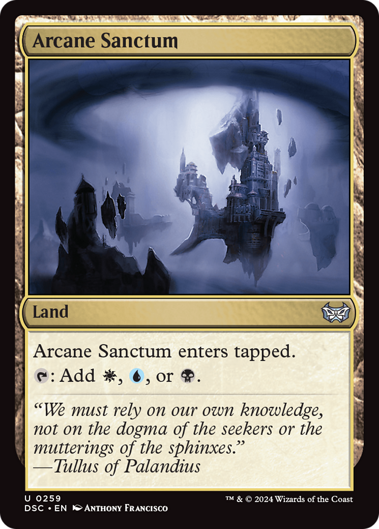 Image of Arcane Sanctum [Duskmourn: House of Horror Commander]