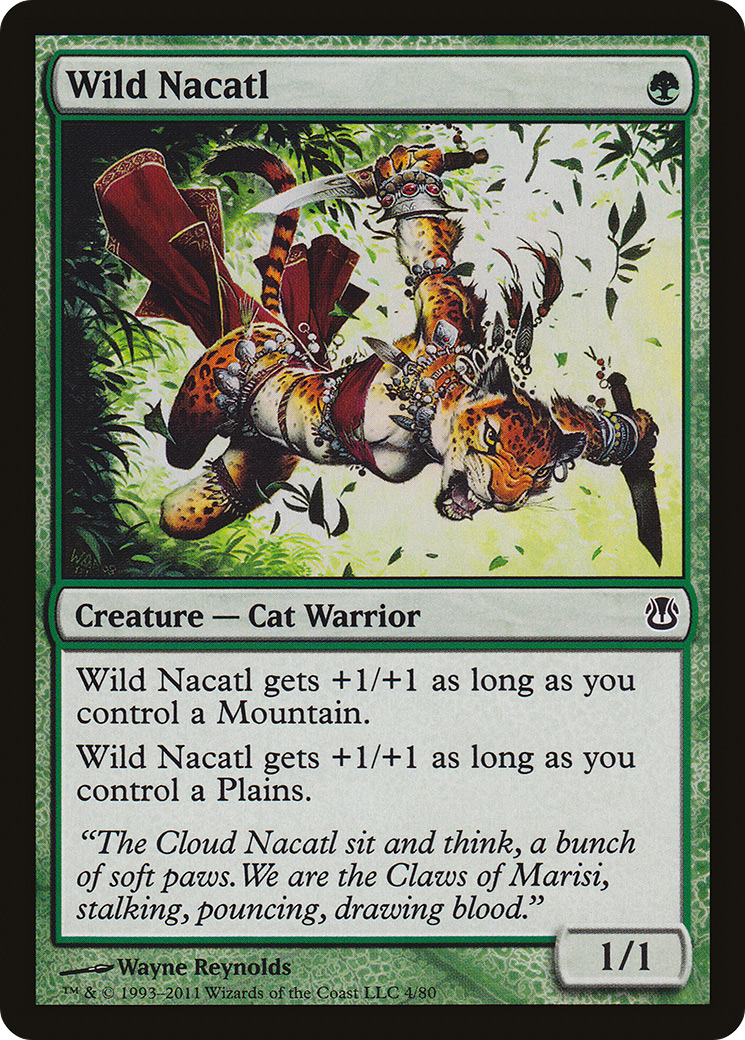 Image of Wild Nacatl [Duel Decks: Ajani vs. Nicol Bolas]