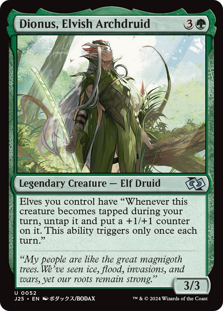 Image of Dionus, Elvish Archdruid (Anime) [Foundations Jumpstart]