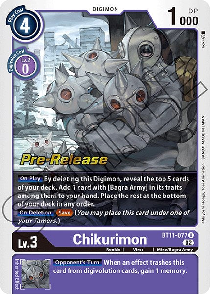 Image of Chikurimon [BT11-077] [Dimensional Phase Pre-Release Promos]